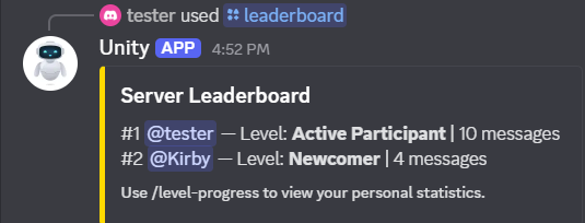Leaderboard Screenshot
