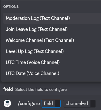 Configure Logs Screenshot