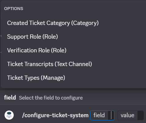 Ticket System Screenshot