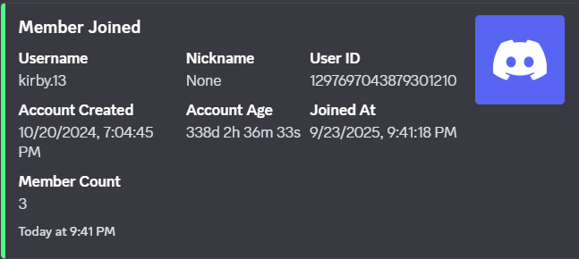 Join Logging Screenshot